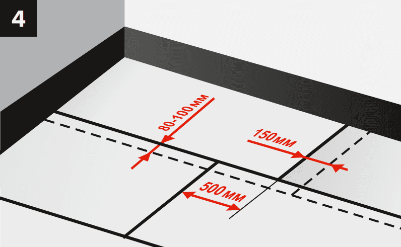 Отмерить нахлесты